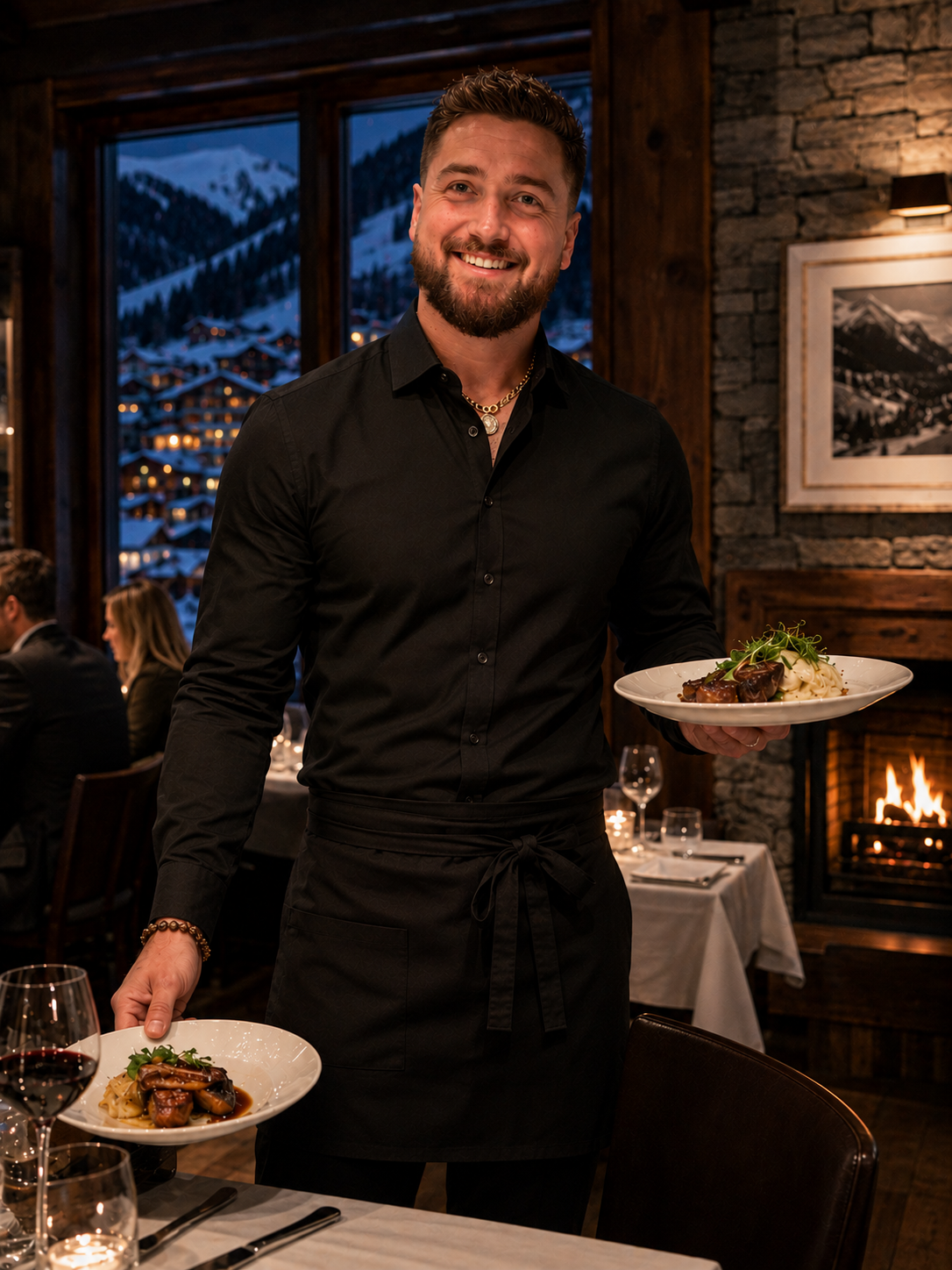 Cody Ledden, Co-Founder of Per Plate, on the floor at Bistro North